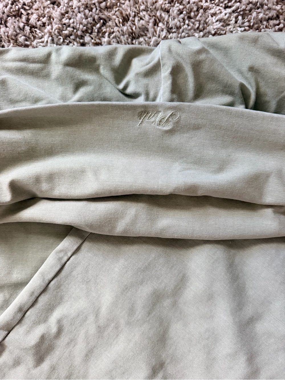EUC PINK Victoria's Secret Olive Sage Wide-Leg Palazzo Pants with pockets - Picture 5 of 5